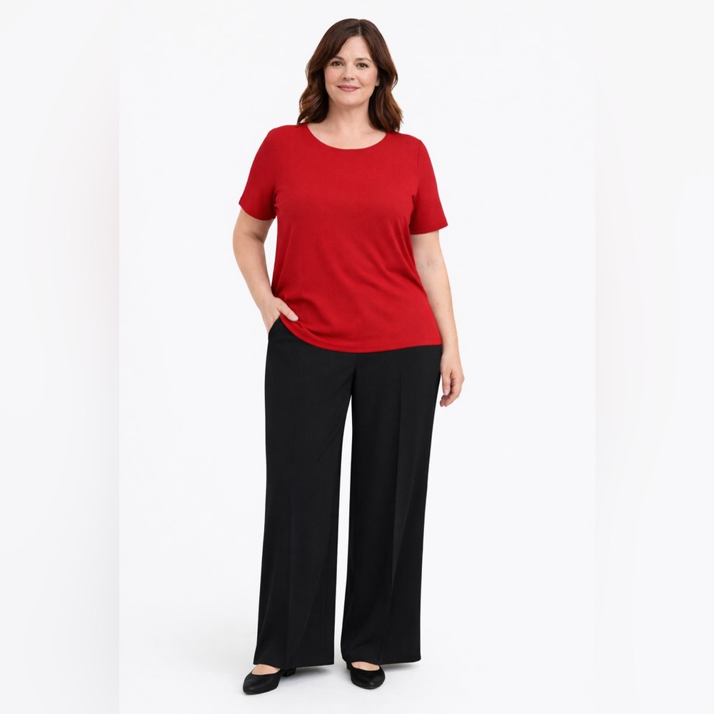 H&M Black Wide Leg Tailored Trousers NWT Size 12